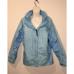 Marmot PreCip Rain Jacket in Light Blue Size XL EUC!!